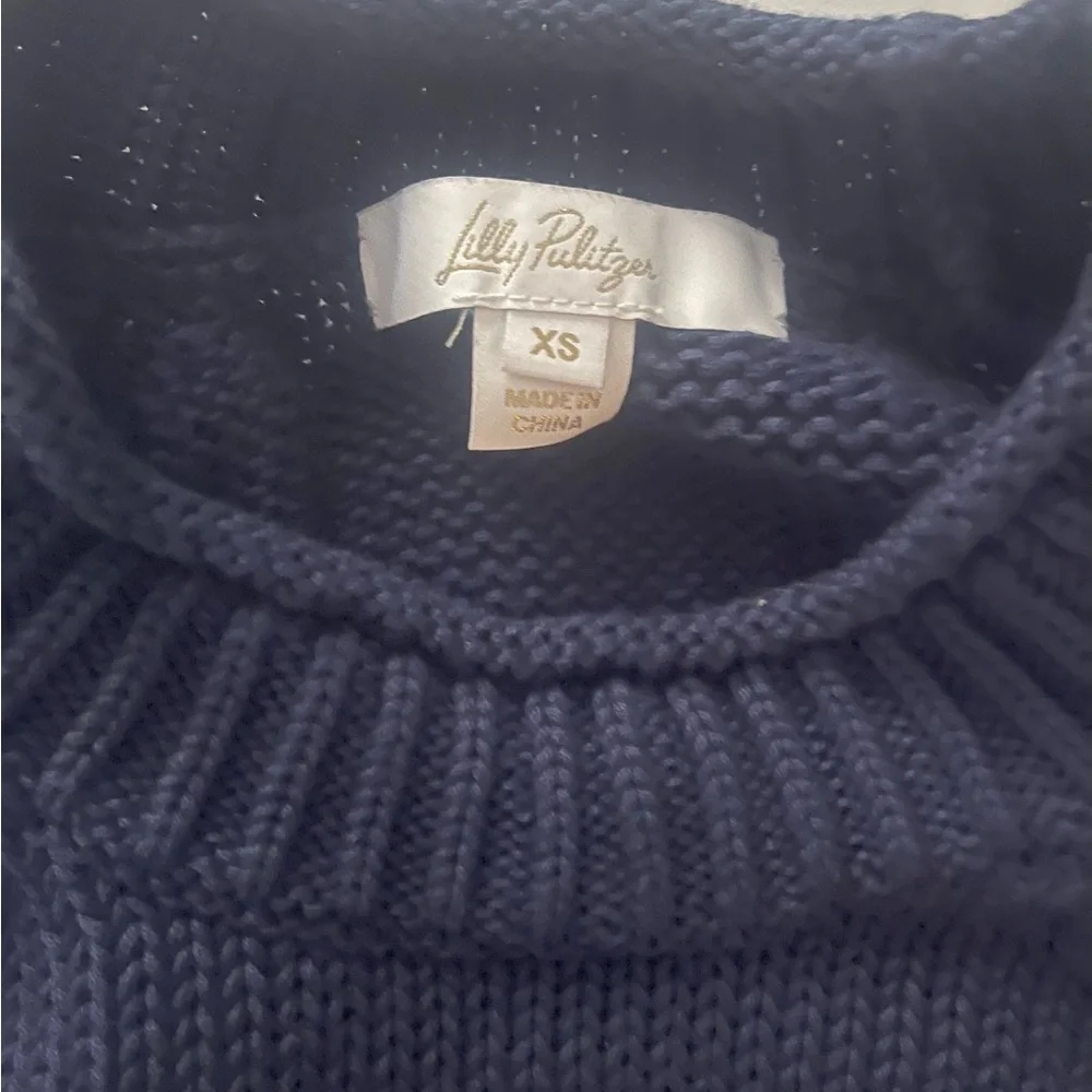 Lilly Pulitzer Deba Sweater Navy Size XS